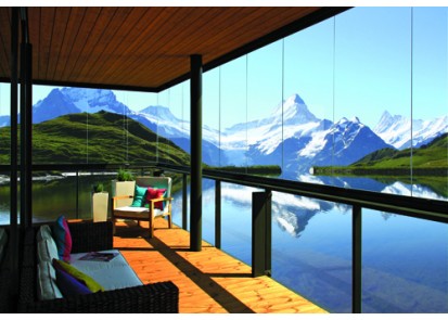 LUMON Balcony and terrace frameless glazing